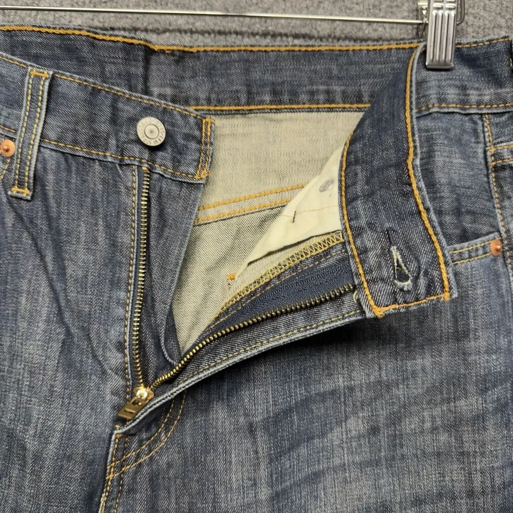Levi's 527 Slim Bootcut Jeans Mens 32x30 Dark Wash Blue Denim 5-Pocket